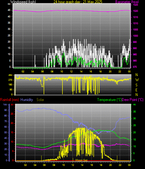 24 Hour Graph for Day 21