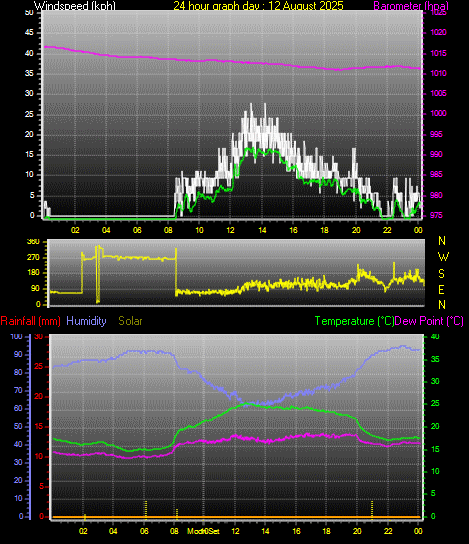 24 Hour Graph for Day 12